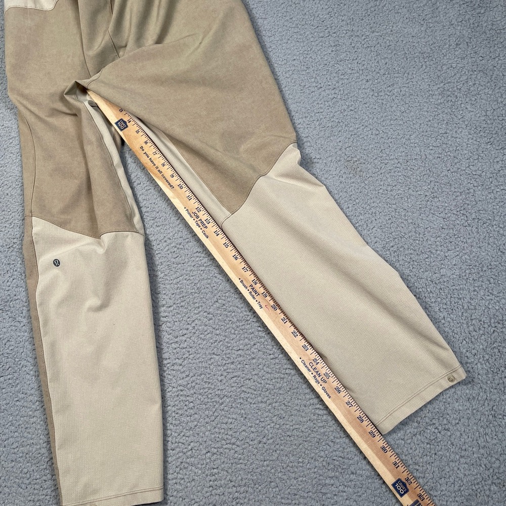 Lululemon License to Train Pants Mens L Riverstone Khaki Athleisure Yoga Jogger - Picture 13 of 16